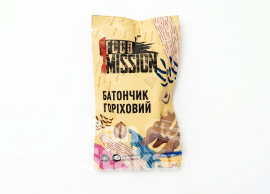 Батончик  горіховий Food Mission   40 гр  ( 1уп /12шт)