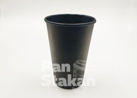 одноразовые бумажные стаканы черные