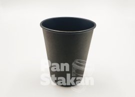 стаканы бумажные черные