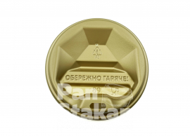 Кришка пластикова РОМБ Gold Ø89