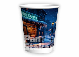 Стакан паперовий двошаровий CHRISTMAS CAFE 270мл