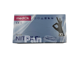 Рукавички нітрилові Чорні mediOk XS