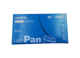 Рукавички нітрилові Блакитні mediOk Light XS