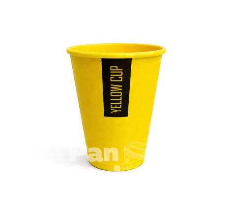  Стакан бумажный одноразовый 10oz Yellow CUP 340 мл. 50шт.уп (1ящ / 20уп / 1000шт)  80