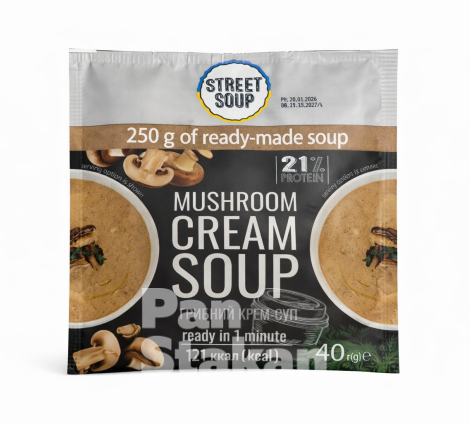 Крем-Суп Грибной в саше Street Soup 40г 28уп\ящ