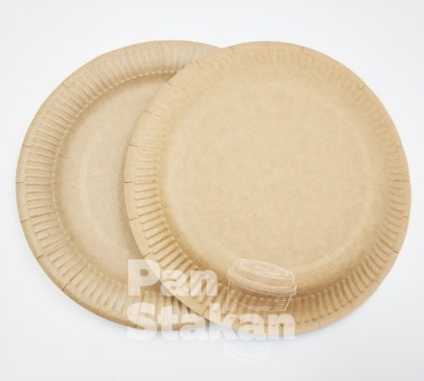 Тарелка бумажная Эко KRAFT
