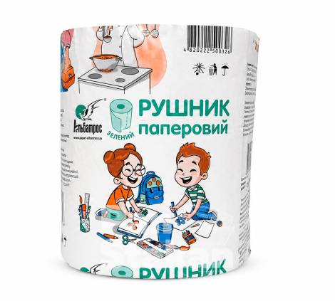 Полотенце РУЛОН бумажный ЗЕЛЕНЫЙ