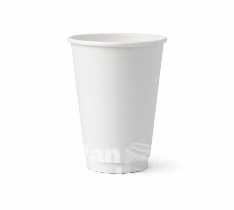  Стакан бумажный двухслойный Белый+Белый 340мл 30шт/уп Ø80