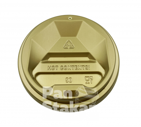 Кришка пластикова РОМБ Gold Ø90