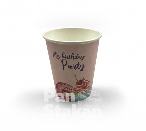 Стакан паперовий Крістал "My Birthday Party" 250мл