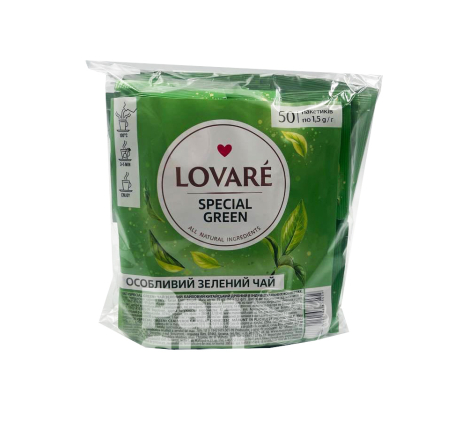 Чай в пакетиках LOVARE Зелений