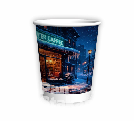 Стакан паперовий двошаровий CHRISTMAS CAFE 270мл