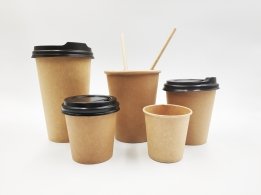 бумажные стаканы из крафтовой бумаги